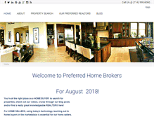 Tablet Screenshot of preferredhomebrokers.com